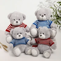 bear plush toy cute striped bear nordic creative gift shooting props kawaii doll bear stuffed animal plushie home decorative