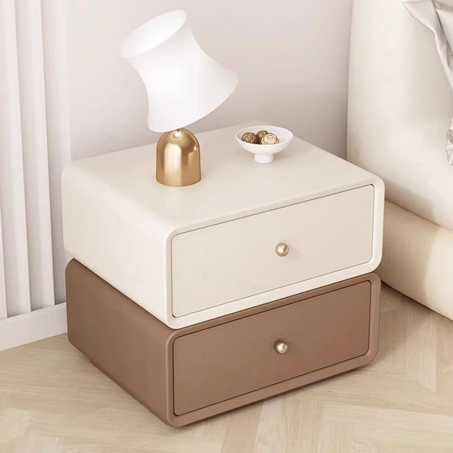 

Solid Wood Table Bedside Intelligent Oval Rectangle Drawers Cute European Handle Nightstands Bedrooms Mobilya Modern Furniture