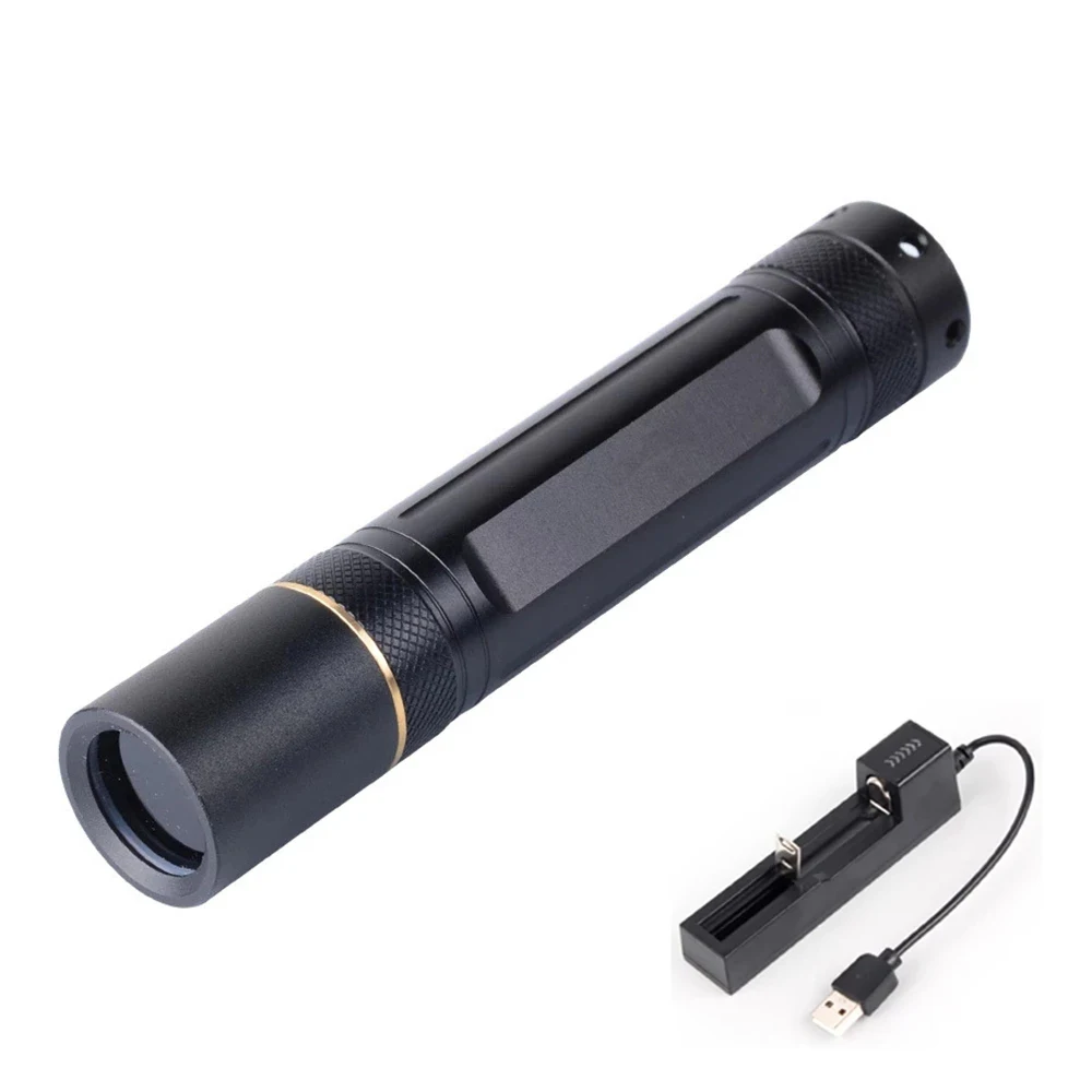 5W Powerful 365NM Led UV Flashlight 18650 Small UV Torch Scorpion 375NMMLight Ultraviolet Light Money Detector with Black Filter