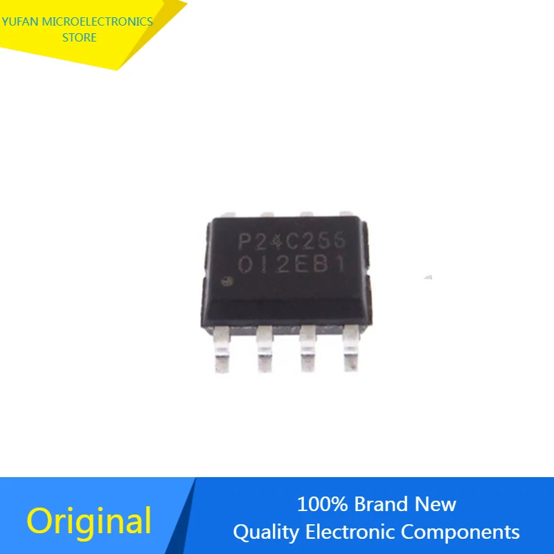 

New Original 10pcs/Lot Puya IIC EEPROM IC P24C256B-SSH-MIR SOP8 P24C256B Microcontroller Memory Chip MCU Active Components
