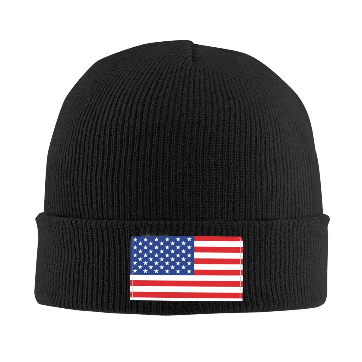 

Шапочки с американским флагом США, облегающие шапки, крутая зимняя теплая Женская и мужская вязаная шапка, унисекс, взрослые шапки со звездами из США, шапки