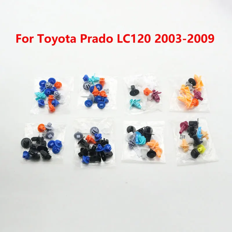 

Car Front Rear Side Fender Wheel Sealing Strip Buckles For Toyota Land Cruiser Prado LC120 2003-2009 Door Trim Panel Clips Snaps