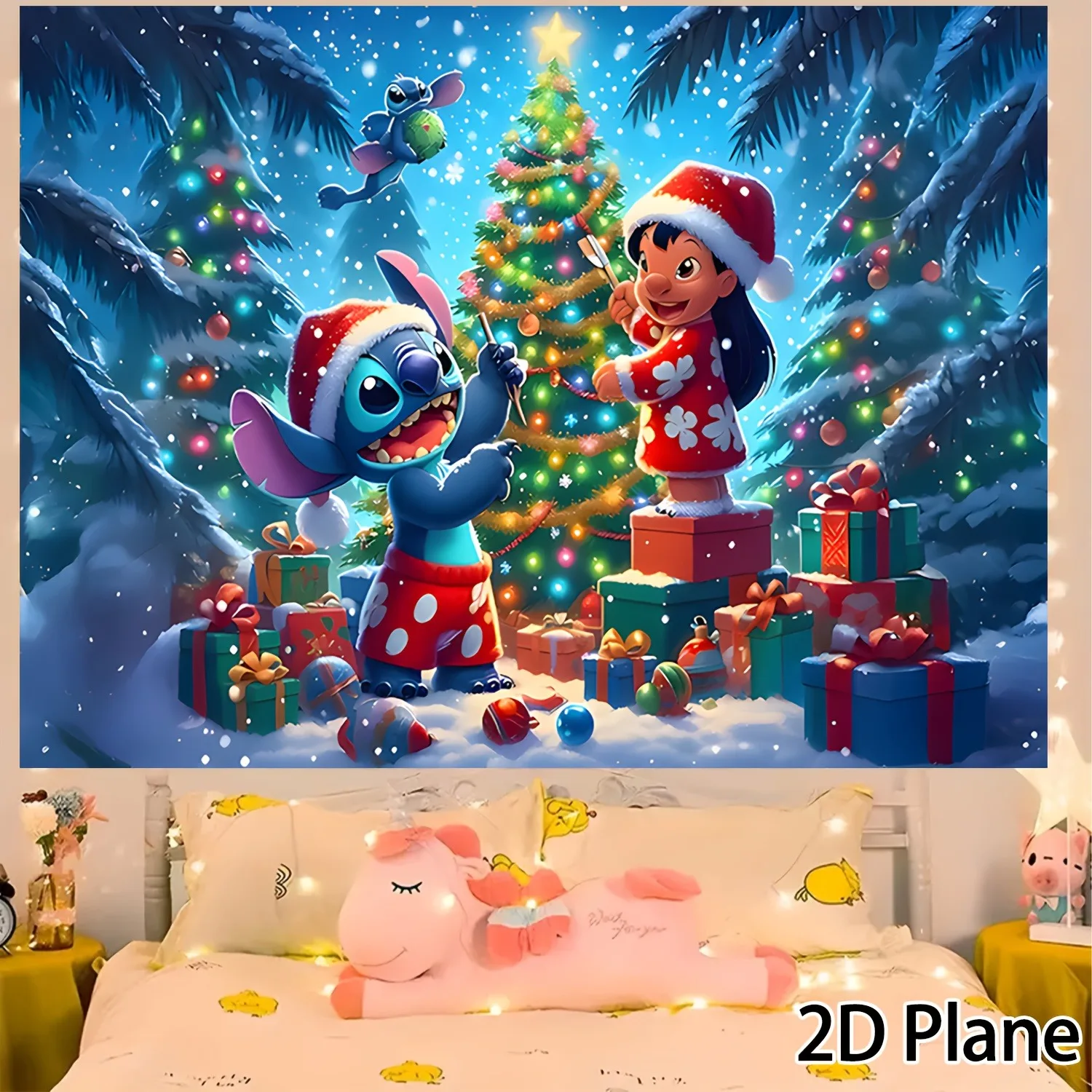 

MINISO Рождественский гобелен Stitch и Лило