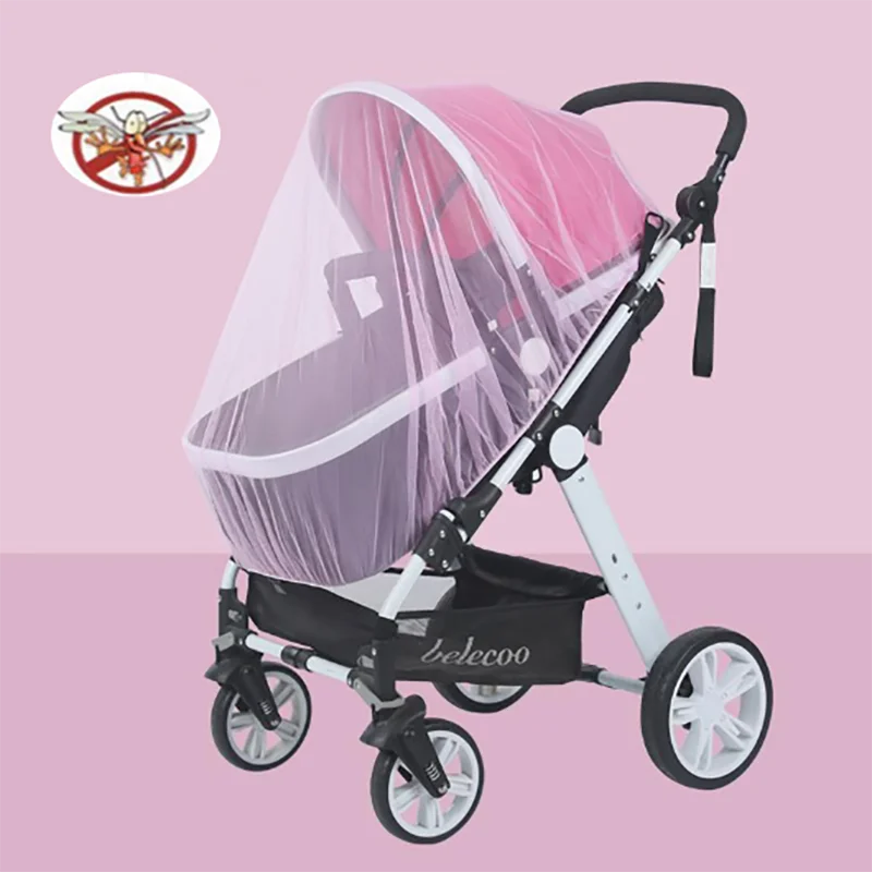 

Baby Stroller Mosquito Net Pushchair Cart Insect Shield Net Mesh Safe Infants Protection Mesh Cover Baby Stroller Accessories