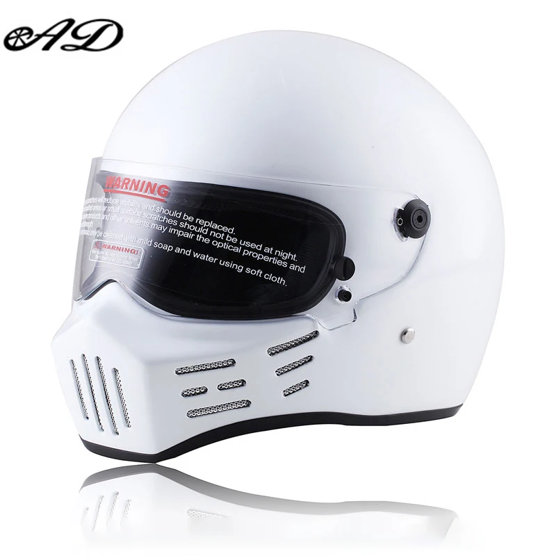 AD Full Face Motorcycle Helmet Full Helmet Fiberglass Men's And Women's Motorcycle Helmet Retro Kart Track Racing Motorcycle enlarge