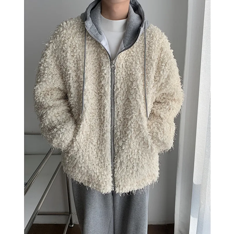 Winter Jacket Men Warm Fashion Retro Thickened Hooded Jacket Men Streetwear Korean Loose Thick Short Coat Mens Clothes M-3XL