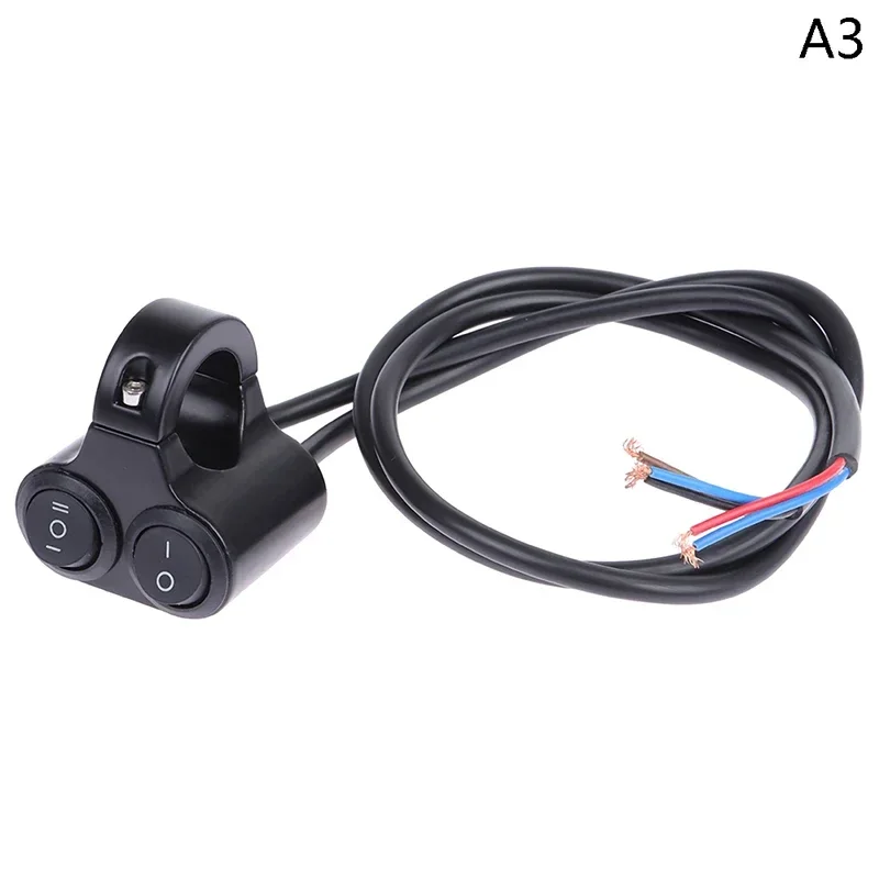 

1 шт., алюминиевый сплав, 12 В, переключатель управления рулем мотоцикла, двойная кнопка управления, фара, мигалка, динамик, переключатель, 2 выбора