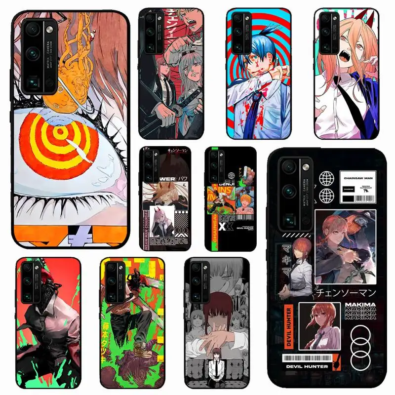 

Japan Cartoon Anime Chainsaw Man Phone Case for Huawei Honor 10 i 8X C 5A 20 9 10 30 lite pro Voew 10 20 V30