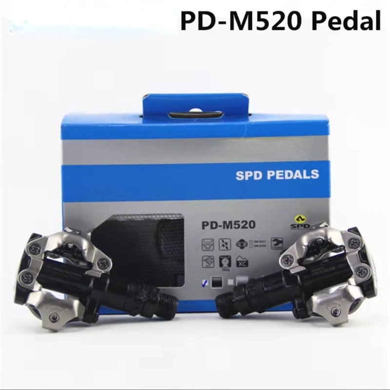 

Original PD M520 PD M540 MTB mountain bike bicycle pedals cycle self-locking lock pedal with SM-SH51 mtb accessories