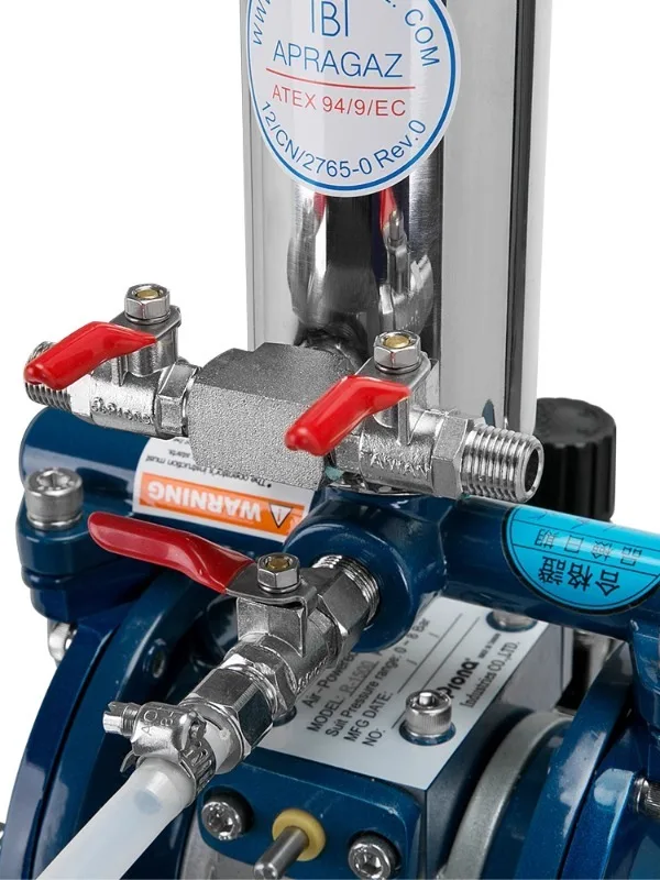 Механический Двойной диафрагменный насос Prona с красным покрытием и клеевыми