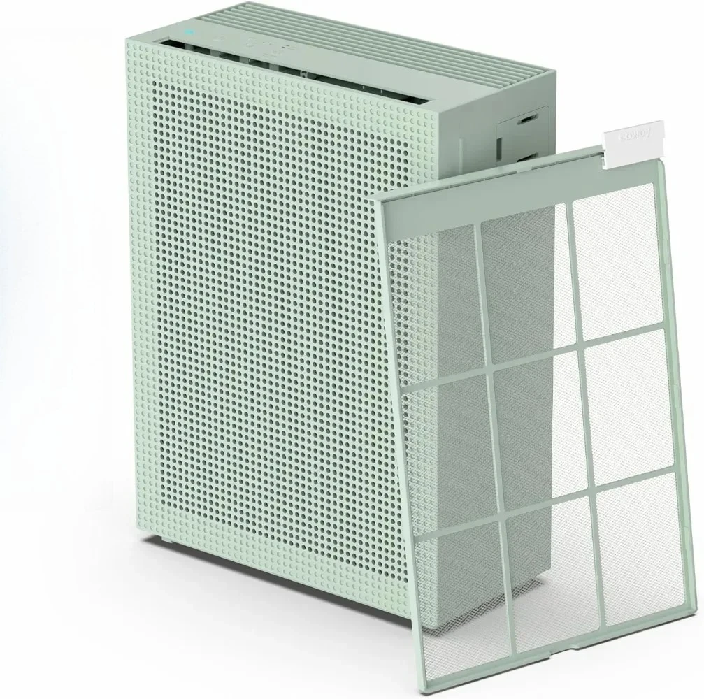 Фото L #   Airmega 150 (K) настоящий очиститель воздуха HEPA с мониторингом качества воздуха, автоматический режим, индикатор фильтра, очистители воздуха Sage Green №1