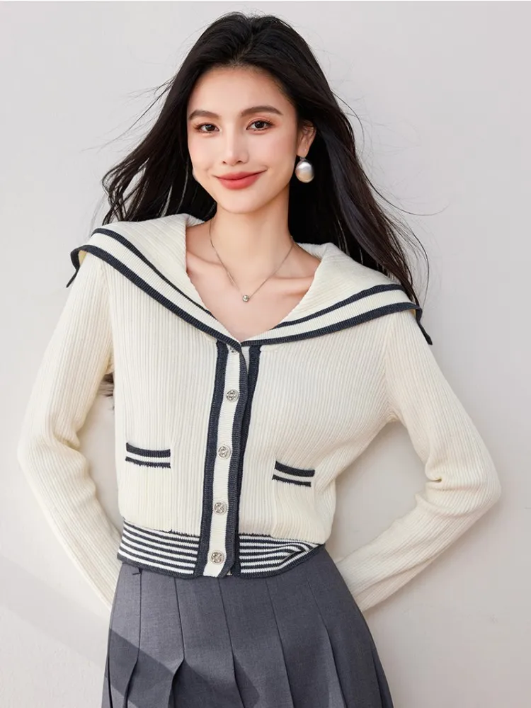 Комбинированный короткий топ для женщин на осень и зиму Модный женский