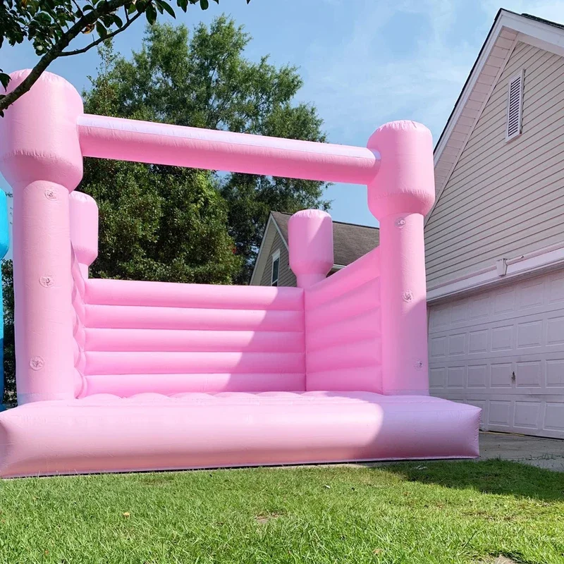 Moonwalk Bounce Pastle Pink House надувной джемпер белый замок шезлонг коммерческий для детской