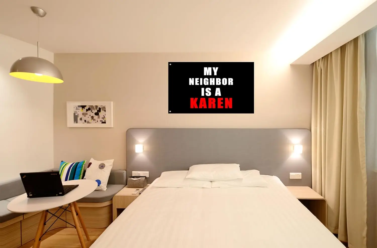 Мой сосед-это кареновый флаг флаги размером 3 Х5 фута для улицы дома сада Декор