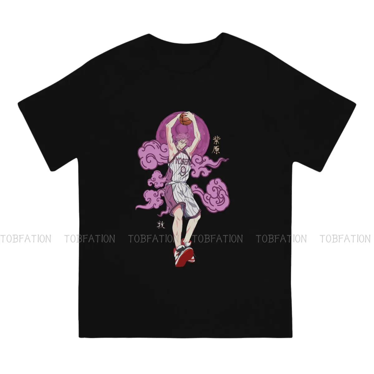 Мужская футболка с принтом мурасакибара атсуши Kuroko без корзины аниме одежда