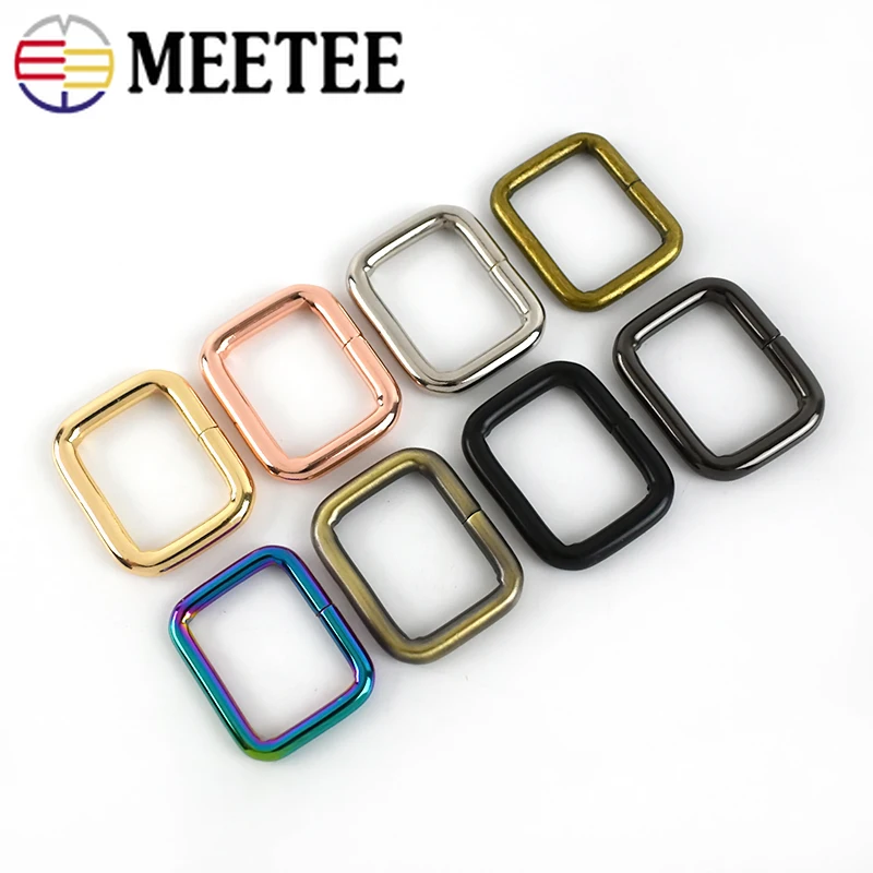 

5/10/20Pcs 25mm Rectangle Metal Ring Buckles Strap Webbing Belt Buckle Ribbon Clasp Handbag Strap Clip Adjuster DIY Accessories