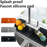 kitchen sink splash proof device silicone faucet pad for kitchen bathroom rv faucet counter sink water prevent