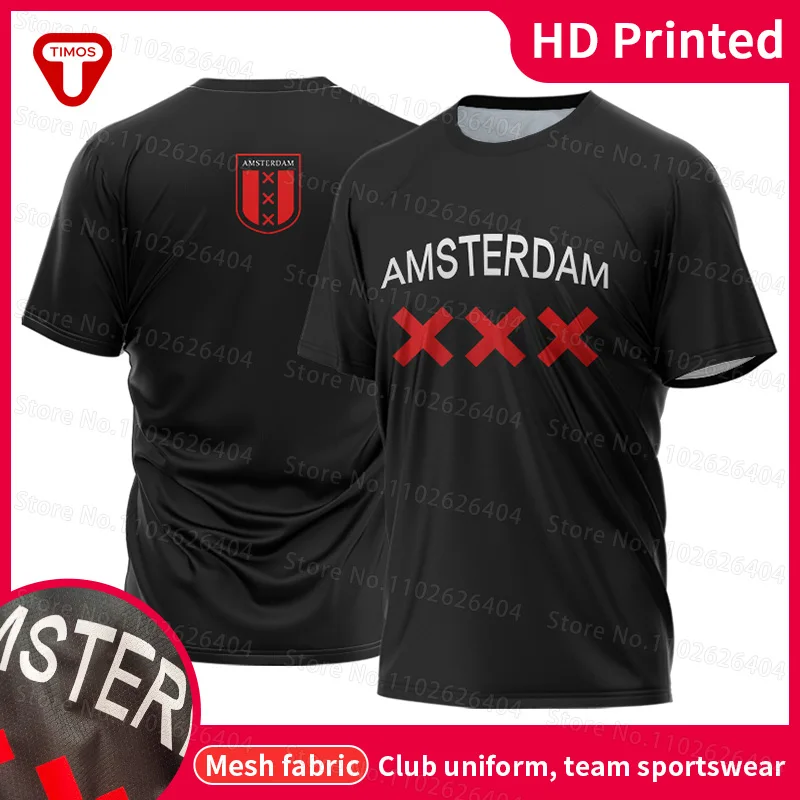 

Netherlands Style Shirt Men 6xl Oversized Crew Neck T-Shirts Holland Fashion Short Sleeve Couple Printed Tees Casual Sportswear