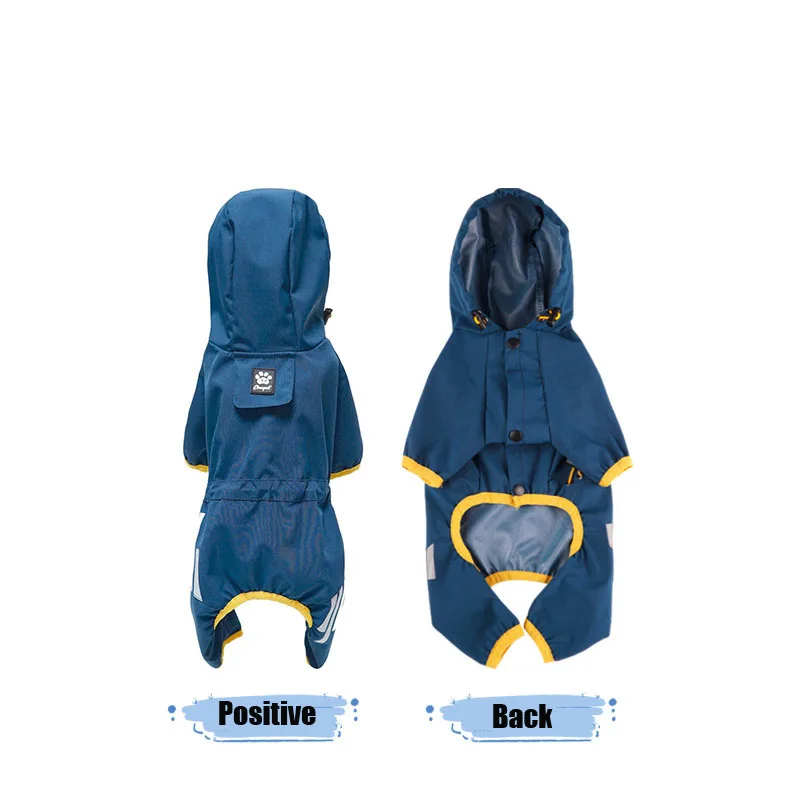 Dog Reflective Raincoat Waterproof Suits Cape For Small Medium Dogs Hooded Jacket Poncho Pet Rain Coat Outdoor Puppy Clothes |