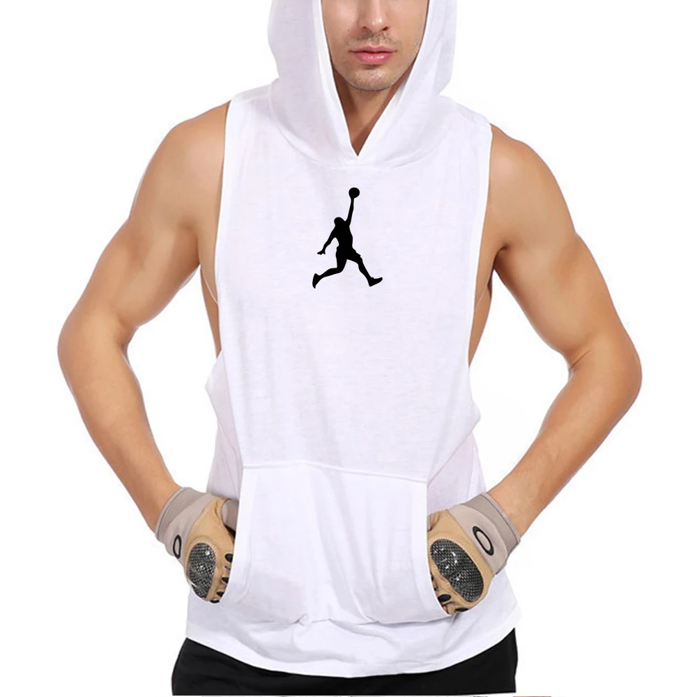 

New Brand Summer Fitness Stringer Hoodies Muscle Shirt Bodybuilding Clothing Gym Tank Top Mens Sporting Sleeveless shirts