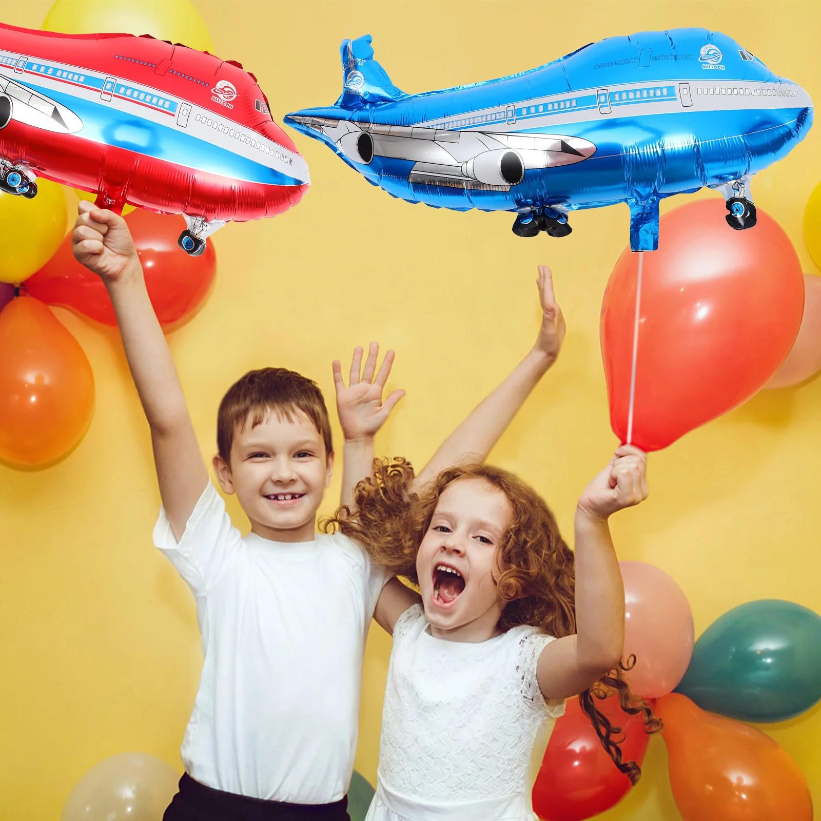 10 шт. поезд ребенок малыш с днем рождения воздушные шары детские игрушки летающий