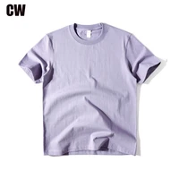 summer new 100 cotton solid t shirts mens hot sale color very peri plain clothes simple style unisex short sleeve pullover top