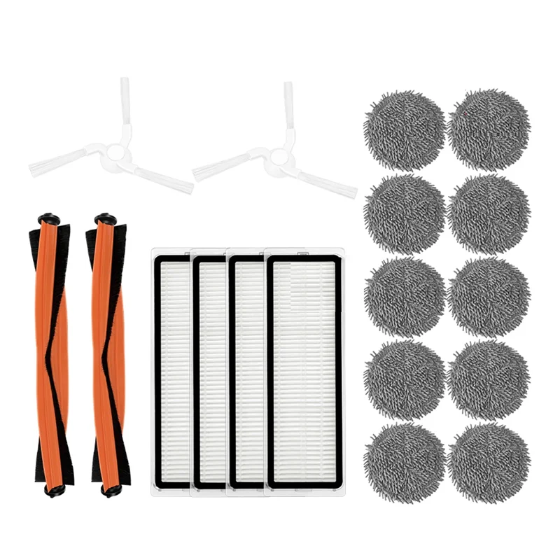 

Main Side Brush Filter and Mop Cloth for XiaoMi Mijia Self-Cleaning Robot Vacuum Mop Pro STYTJ06ZHM Vacuum Cleaner