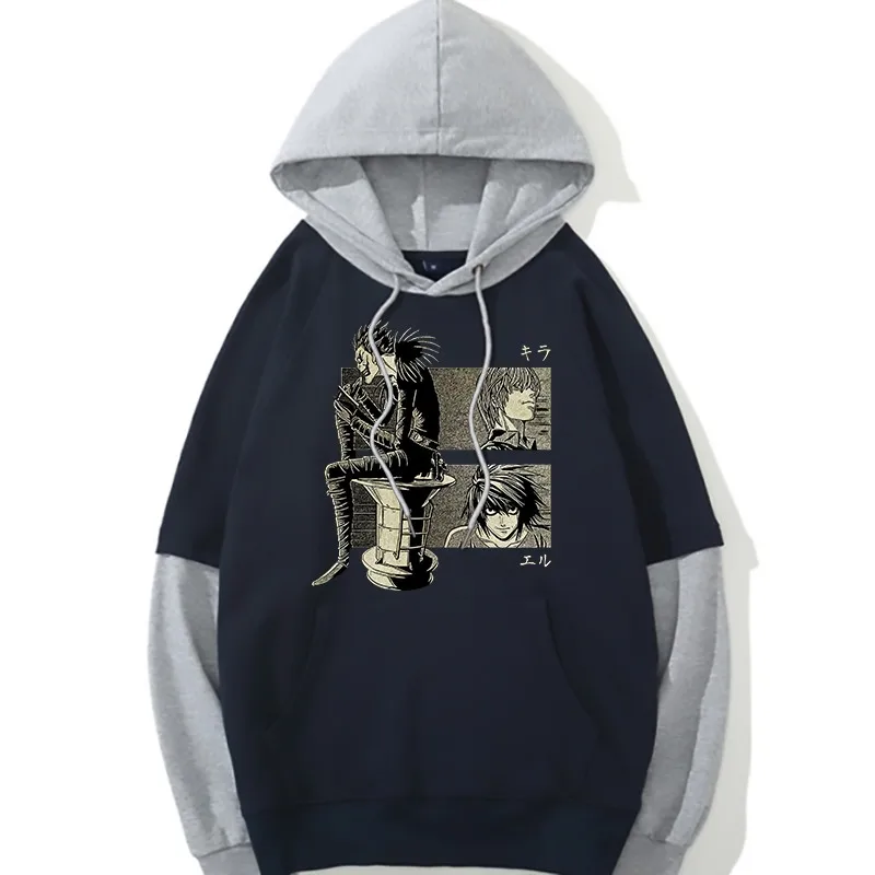 

Japanese Anime Death Note Hoodies Men Kawaii Cartoon Misa Amane Graphic Streetwear Harajuku Death Note Tops Sweatshirts Male
