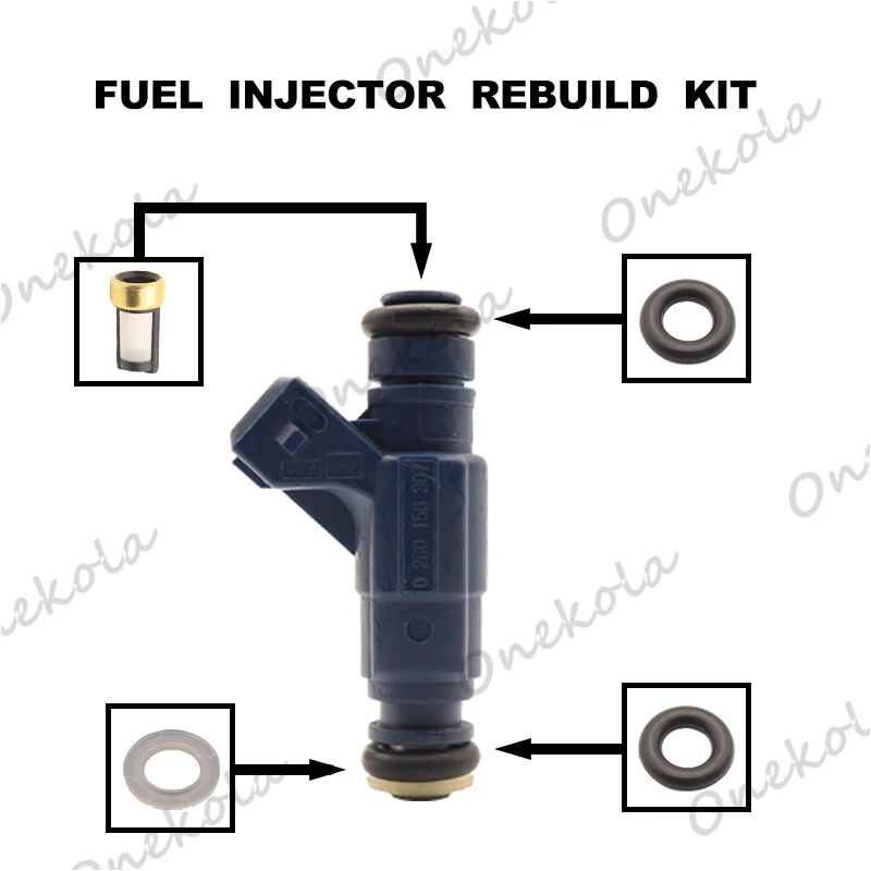 

Fuel Injector repair kit Orings Filters for voor ChangAn, Xiao Kang, hoge prestaties, Vulpistool OEM:0280156307