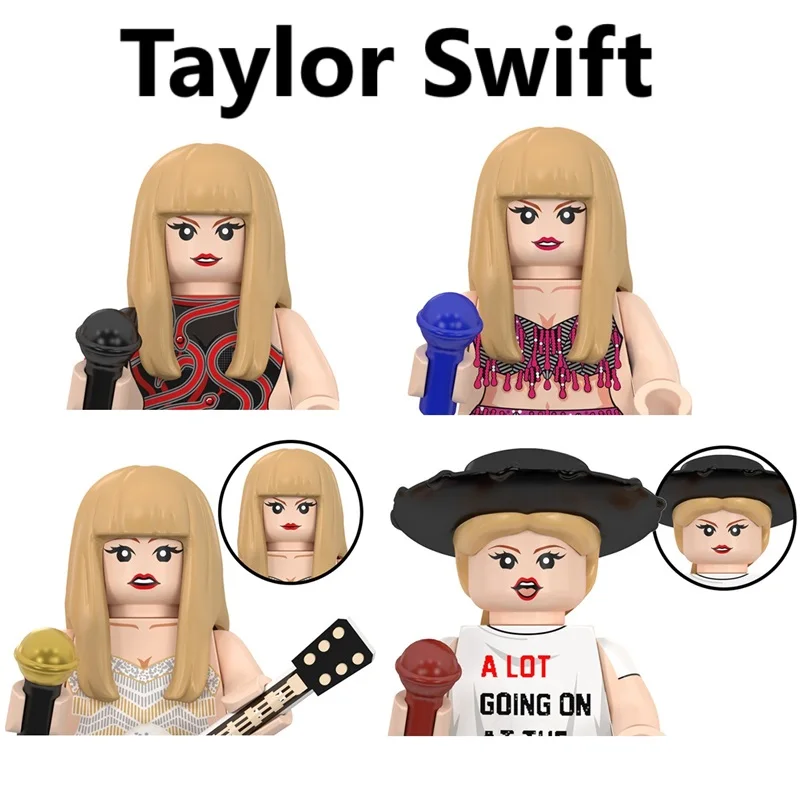 Миниатюрные фигурки Тейлор Свифт из строительных блоков игрушки