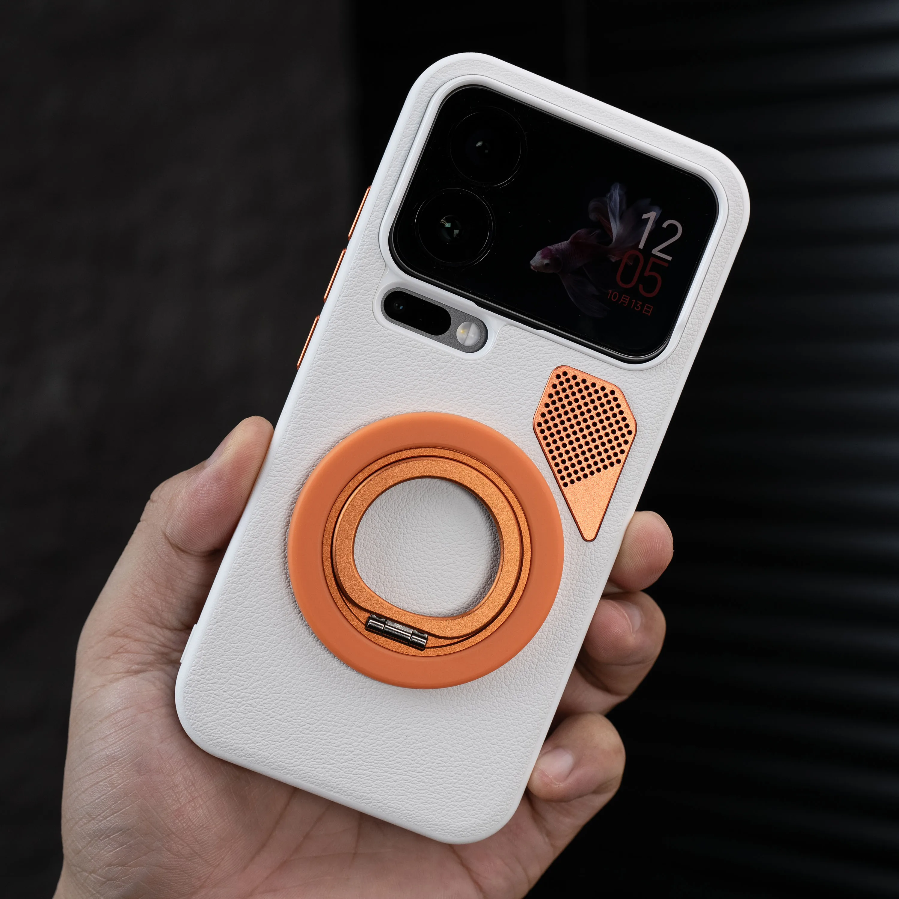 Фото Чехол для Xiaomi 17 Pro Max, роскошный чехол из искусственной кожи с магнитным держателем, магнитная задняя крышка для Xiaomi Mi 17 Pro Max, чехол для беспроводной зарядки №2
