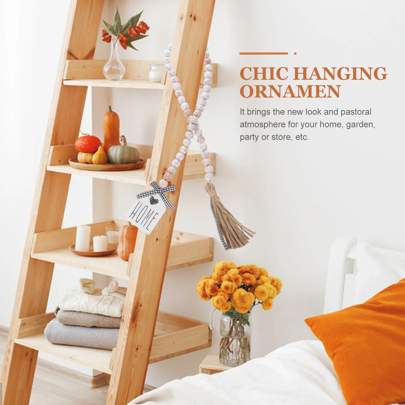 Деревянные бусины с кисточкой кулон журнальный столик поднос декор для белых