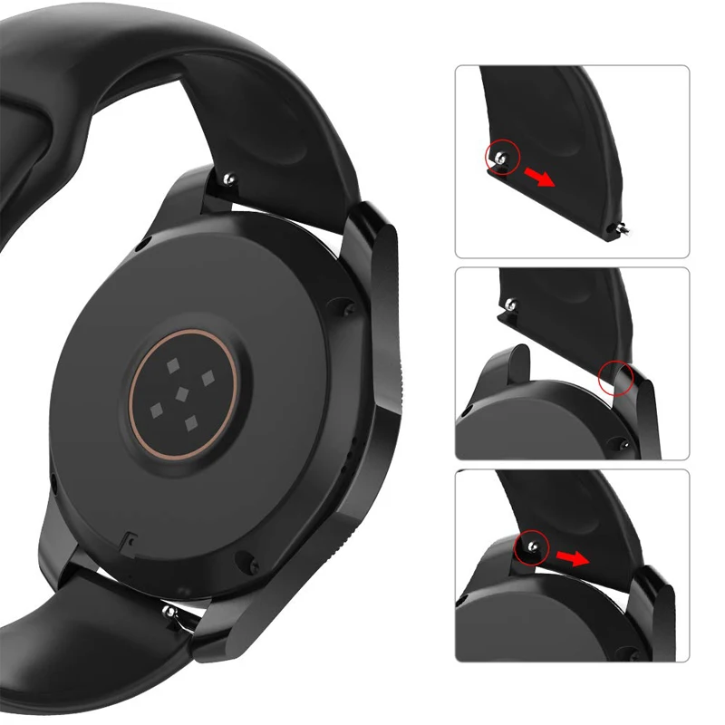 Фото Мягкий силиконовый ремешок для Haylou LS01 LS02 LS05 Solar Xiaomi Watch S4 S3 S2 S1 Pro Active №4