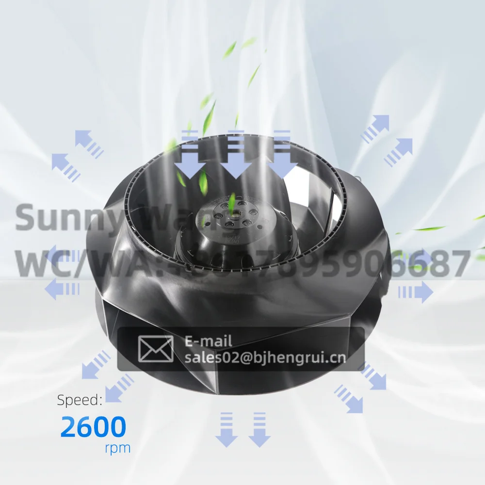 Фото ebmpapst R2E225-RA92-09 R2E225-BD92-09 Центробежный охлаждающий вентилятор переменного тока 230 В для двигателя очистителя воздуха HVAC Электрический шкаф M2E068-DF №3