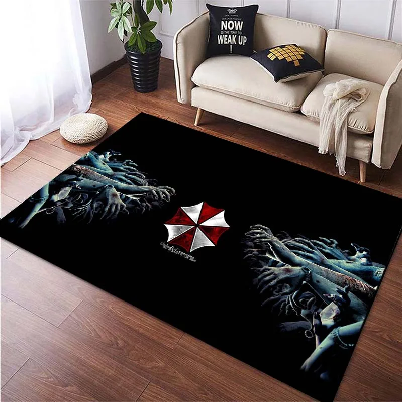 

15 Sizes Resident-Evil Umbrella.co Carpet for Living Room Area Rug Soft Floor Mat Bathmat Gift Halloween Home Decor Picnic Mats