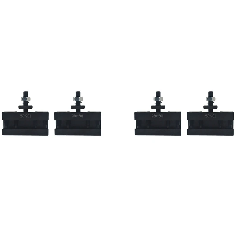 

4Pcs 250-201 Quick Change Tool Holder Turning And Facing Tool Holder For Lathe Cutter Cutting Tool Bits