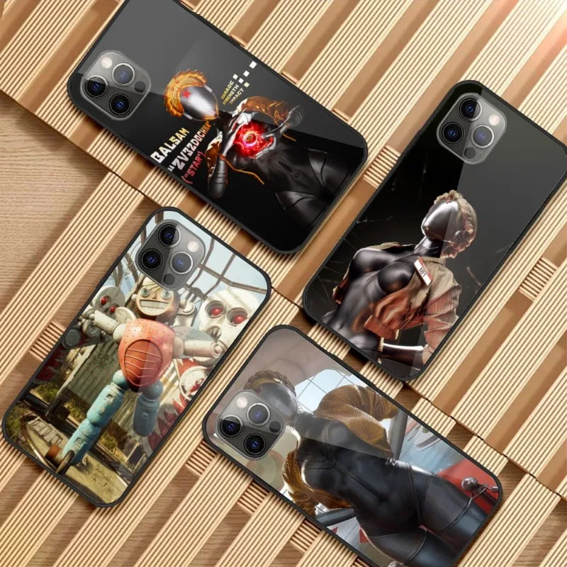 

Популярный чехол для телефона с играми Atomic Heart для iPhone 14, 13, 12, 11, XS, X, 8, 7, 6 Plus, Mini Pro Max, SE, 2022, стеклянный чехол для телефона из поликарбоната