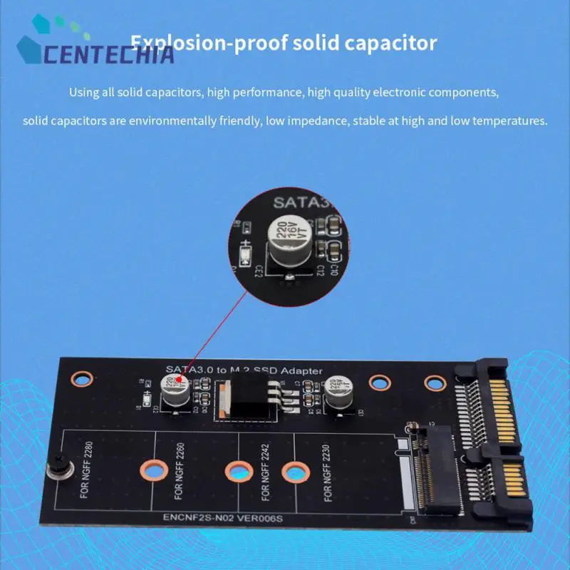 

Переходная карта B- Key с интерфейса Sata3.0 на M.2 Ssd, плата адаптера или Sdd Тип, Высококачественная плата адаптера для жесткого диска с одним порто...