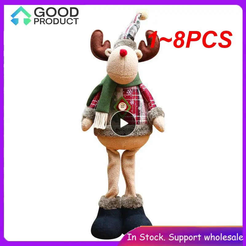 

1~8PCS Festive Tree Charming Eye-catching Doll Handmade Ornament Festive Dolls Adorable Ornament Doll For Festive Season