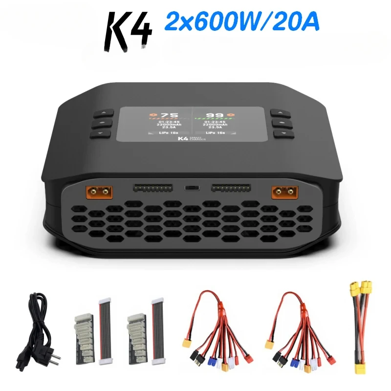 K4 1 ~ 8S умное зарядное устройство для литиевой батареи 20A 600 Вт AC/DC Независимый
