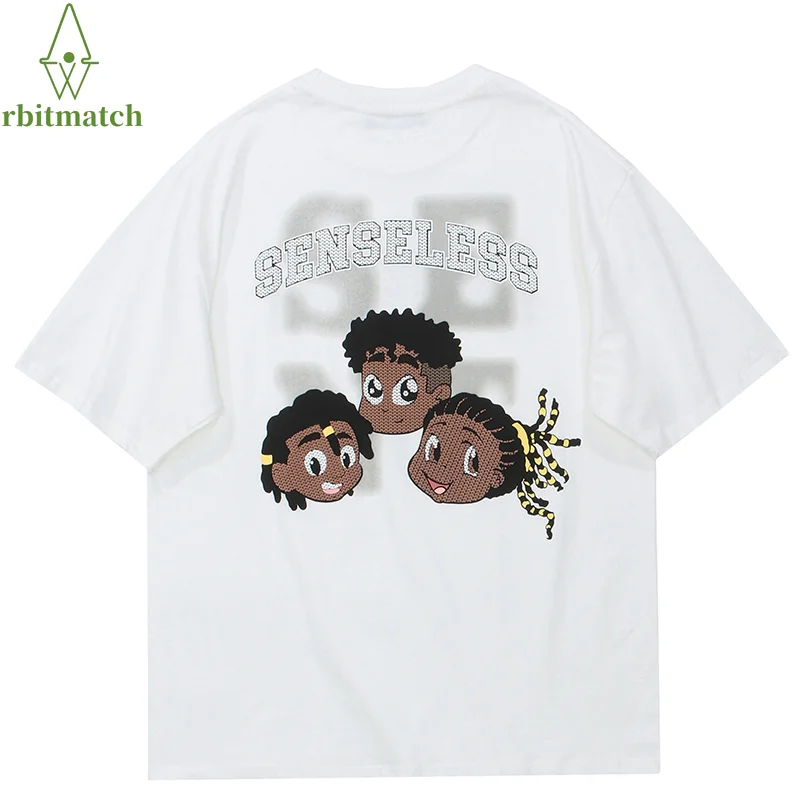 

Hip Hop Streetwear T-Shirt Anime Character Graphic T Shirt 2022 Men Harajuku Cotton Casual Tshirt Summer Short Sleeve Tops Tees