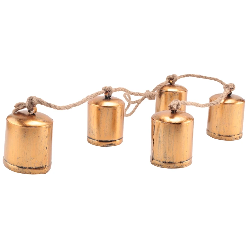 1 PCS Vintage Countryside Harmony Cow Bells Giant Bronze Cowbell Crafts