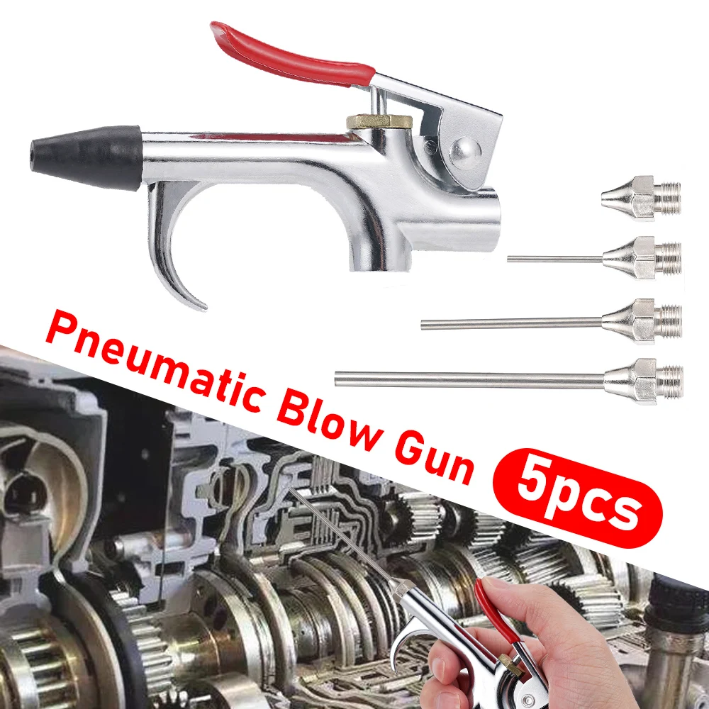 

Надувной воздушный компрессор 5 шт./компл., металлический инструмент, насадка для пыли, комплект воздухозаборников Npt, надувной распылитель, набор инструментов для чистки с надувной иглой