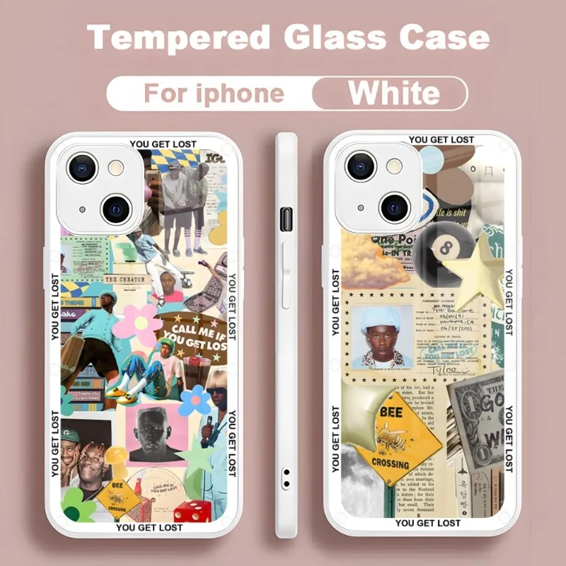 Чехол для телефона с изображением Тайлера, Творца, звоните мне, если вы потеряетесь, новинка для Iphone 15 14 13 12 11 Pro Max X XS XR 7 8 Plus SE, стеклянный чехол