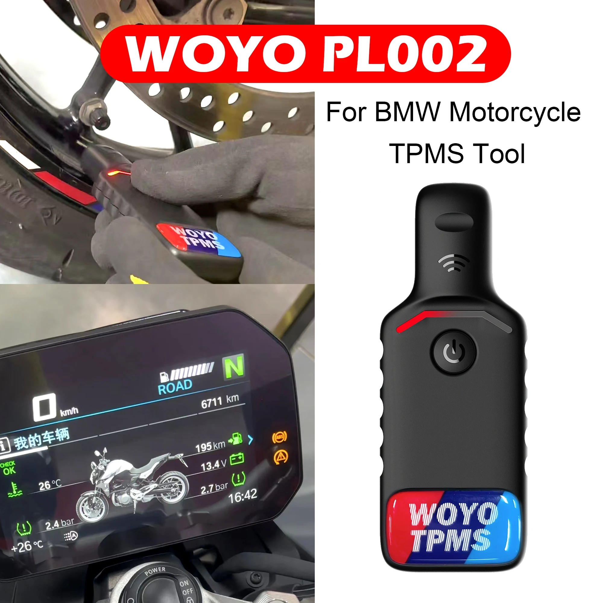 WOYO Инструмент активации TPMS для мотоциклов BMW помогает ISTA-D распознавать все