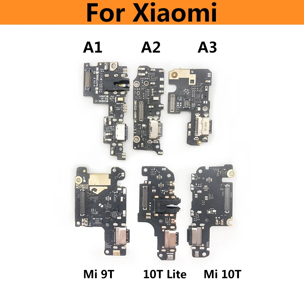 

USB Charging Port Connector Board Parts Flex Cable With Mic Microphone For Xiaomi Mi 11 Pro 10T 10 9 8 Se A1 A2 Lite A3