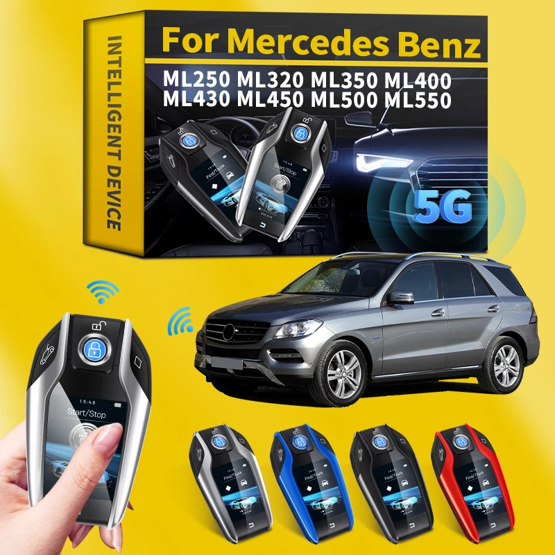 

For Mercedes Benz ML250 ML320 ML350 ML400 ML430 ML450 ML500 ML550 Modified Smart Remote Key LCD Screen Remote Key Display Screen