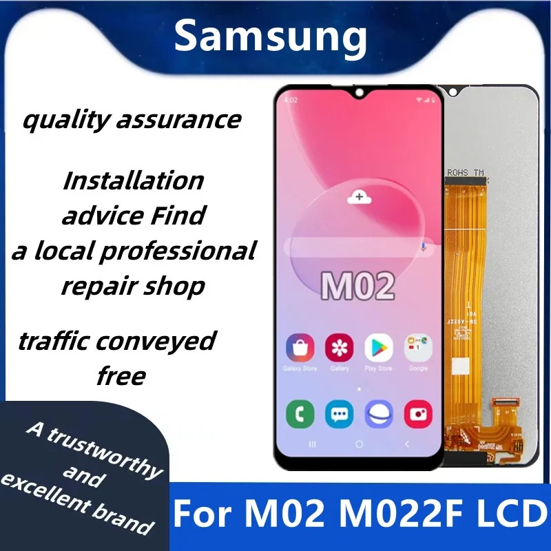 6,5 'Оригинальный Для Samsung Galaxy M02 2021 SM-M022F/DS ЖК-дисплей с сенсорным экраном дигитайзер в сборе Замена M022 LCD