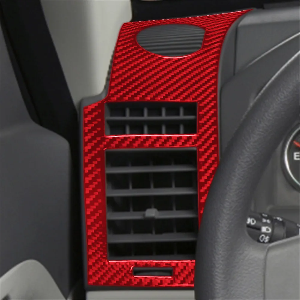 Фото Для Jeep Liberty 2008 2009 2010 2011 2012, аксессуары для салона автомобиля, отделка из углеродного волокна, защитная наклейка, красная №4