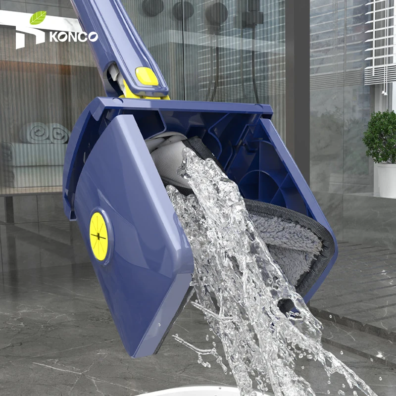 

Швабра из микрофибры, плоская, вращающаяся на 360 °, для сухой и влажной уборки